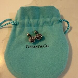 Tiffany & Co. Sterling Silver Twisted Love Knot Earrings